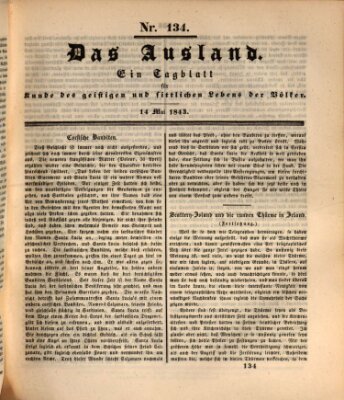 Das Ausland Sonntag 14. Mai 1843