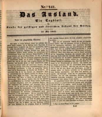 Das Ausland Sonntag 21. Mai 1843
