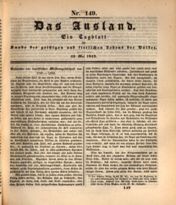 Das Ausland Montag 29. Mai 1843