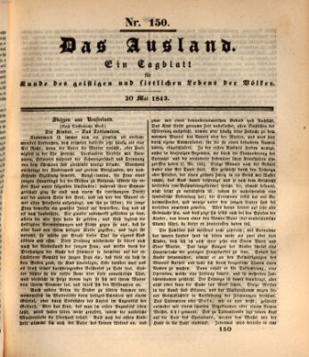 Das Ausland Dienstag 30. Mai 1843