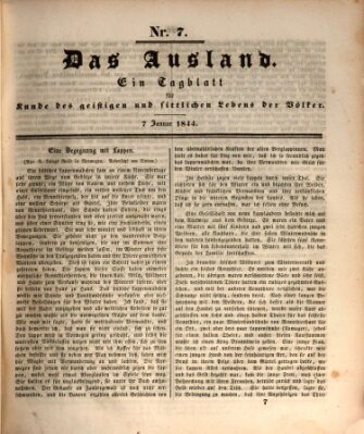 Das Ausland Sonntag 7. Januar 1844