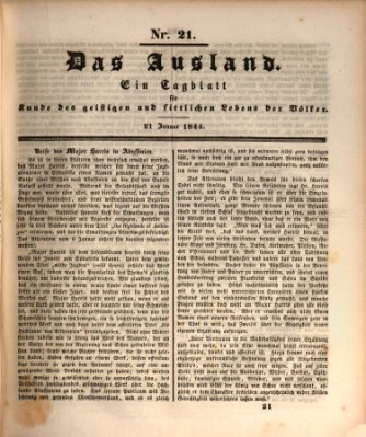 Das Ausland Sonntag 21. Januar 1844