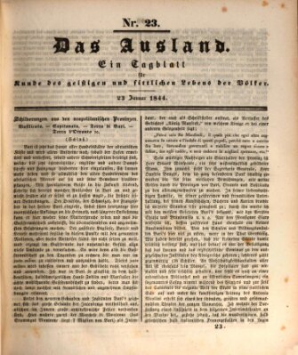 Das Ausland Dienstag 23. Januar 1844