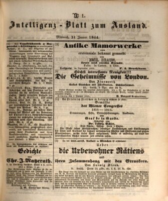 Das Ausland Mittwoch 31. Januar 1844