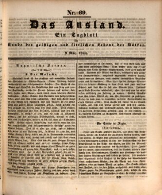 Das Ausland Samstag 9. März 1844