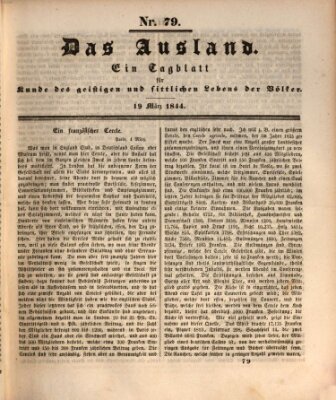 Das Ausland Dienstag 19. März 1844