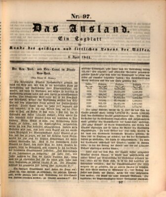 Das Ausland Samstag 6. April 1844