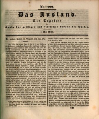 Das Ausland Mittwoch 1. Mai 1844