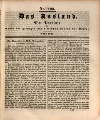 Das Ausland Donnerstag 2. Mai 1844