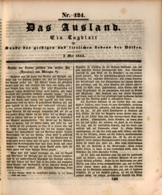 Das Ausland Freitag 3. Mai 1844