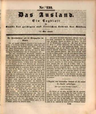 Das Ausland Samstag 11. Mai 1844