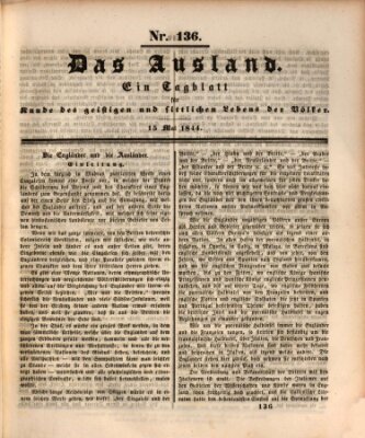 Das Ausland Mittwoch 15. Mai 1844