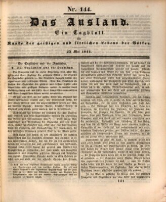 Das Ausland Donnerstag 23. Mai 1844