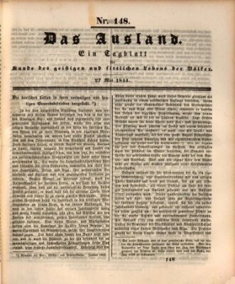 Das Ausland Montag 27. Mai 1844