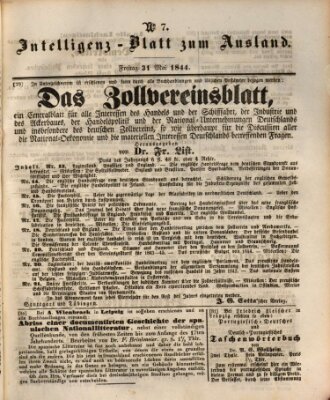 Das Ausland Freitag 31. Mai 1844