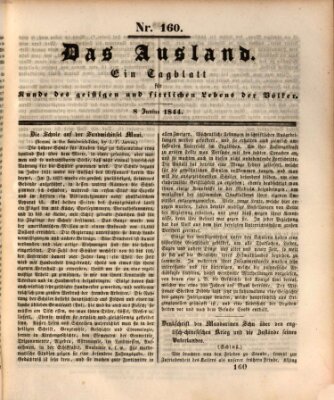 Das Ausland Samstag 8. Juni 1844