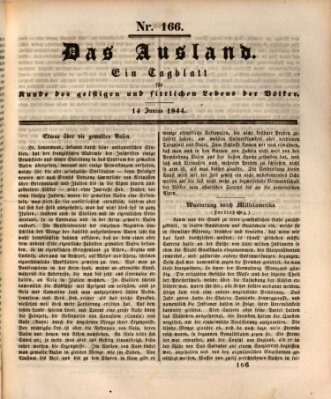 Das Ausland Freitag 14. Juni 1844