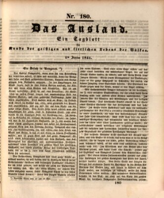 Das Ausland Freitag 28. Juni 1844