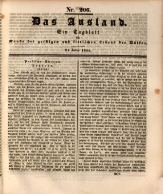 Das Ausland Mittwoch 24. Juli 1844