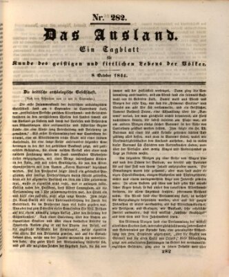 Das Ausland Dienstag 8. Oktober 1844