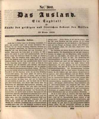 Das Ausland Montag 28. Oktober 1844