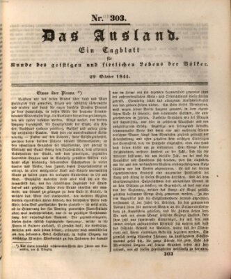 Das Ausland Dienstag 29. Oktober 1844