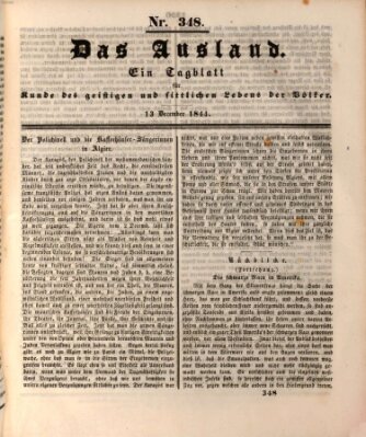 Das Ausland Freitag 13. Dezember 1844