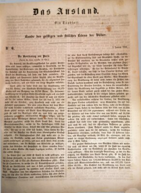 Das Ausland Freitag 7. Januar 1848