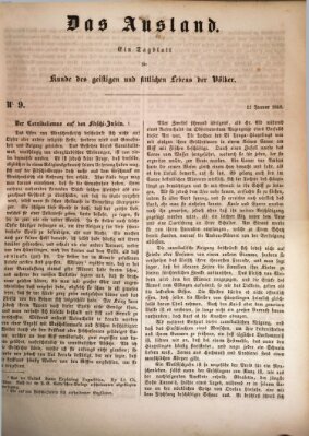 Das Ausland Dienstag 11. Januar 1848