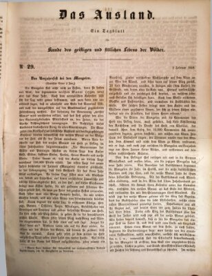 Das Ausland Donnerstag 3. Februar 1848