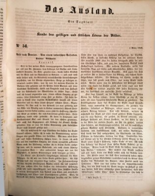 Das Ausland Freitag 3. März 1848