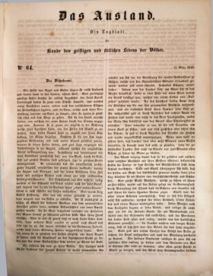 Das Ausland Mittwoch 15. März 1848