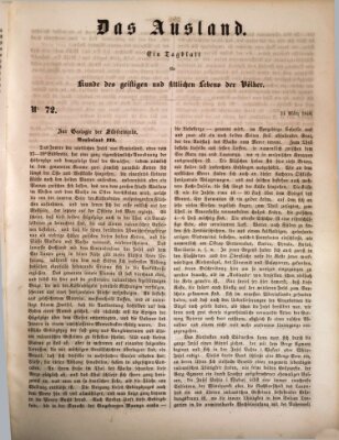 Das Ausland Freitag 24. März 1848