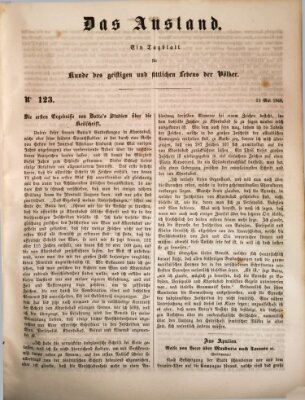 Das Ausland Dienstag 23. Mai 1848