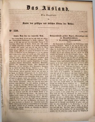 Das Ausland Mittwoch 31. Mai 1848