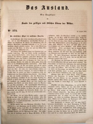 Das Ausland Samstag 22. Juli 1848