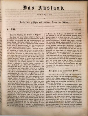 Das Ausland Mittwoch 4. Oktober 1848