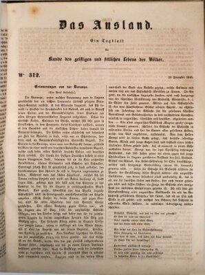 Das Ausland Freitag 29. Dezember 1848