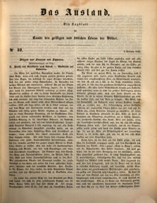 Das Ausland Dienstag 6. Februar 1849