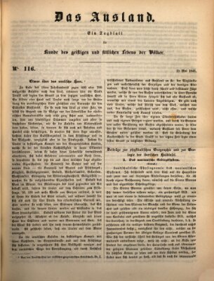 Das Ausland Dienstag 15. Mai 1849