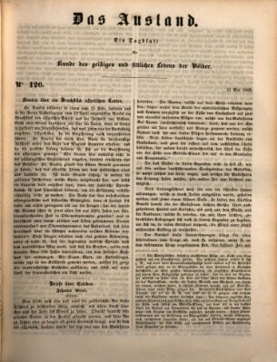 Das Ausland Montag 21. Mai 1849