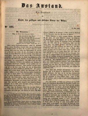 Das Ausland Montag 21. Mai 1849