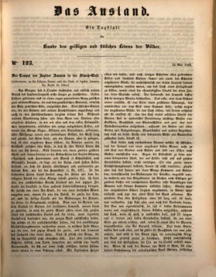 Das Ausland Mittwoch 23. Mai 1849