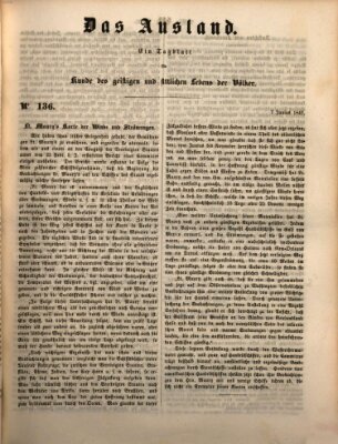 Das Ausland Donnerstag 7. Juni 1849