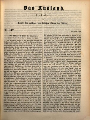 Das Ausland Mittwoch 20. Juni 1849