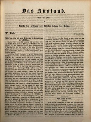 Das Ausland Samstag 30. Juni 1849