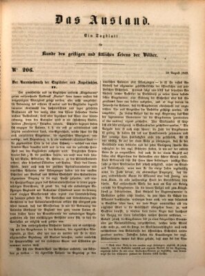 Das Ausland Dienstag 28. August 1849