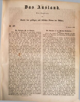 Das Ausland Dienstag 12. Februar 1850