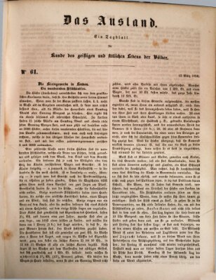 Das Ausland Dienstag 12. März 1850