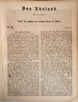 Das Ausland Freitag 5. April 1850